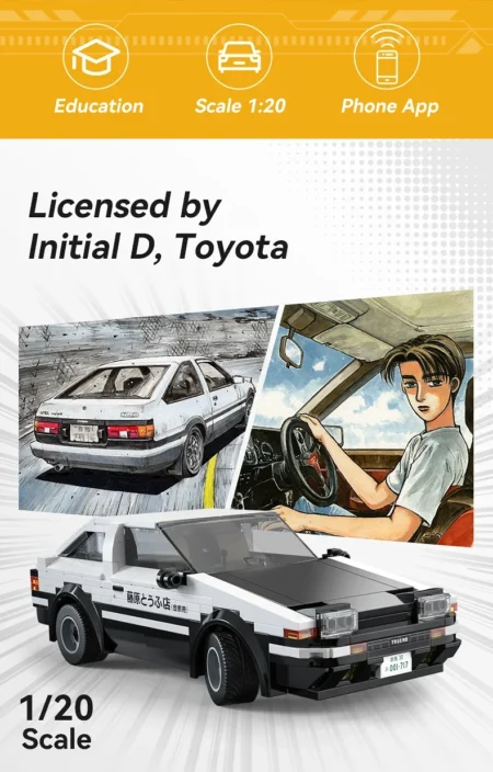 Initial D - Toyota AE86 Trueno con RC (1:20) - Imagen 4